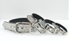 Silver Rhinestone Dog Collar