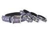 Purple Rhinestone Dog Collar