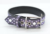 Purple Rhinestone Dog Collar