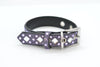 Purple Rhinestone Dog Collar