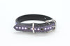 Purple Rhinestone Dog Collar