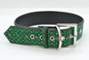 Green Rhinestone Dog Collar