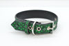 Green Rhinestone Dog Collar