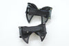 Black Rhinestone Clip-On Hair or Collar Bow
