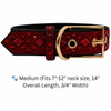 Red Rhinestone Dog Collar