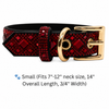 Red Rhinestone Dog Collar