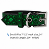 Green Rhinestone Dog Collar