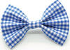 Blue Mini Gingham Bow Tie