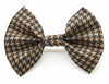 Brown Houndstooth Bow Tie