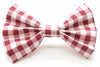 Maroon Gingham Bow