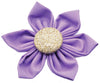 Purple Flower with Gold Button Center