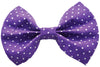 Purple Pin Dot Bow Tie
