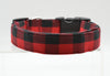 Red & Black Buffalo Plaid Collar
