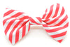 Red Stripe Bow Tie