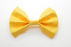 Yellow Pin Dot Bow Tie