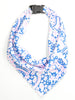 Pink and Blue Paisley Scarf