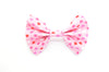 Pink Hearts Bow Tie