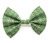 Green Houndstooth Bow Tie