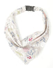 Gray Floral Scarf