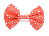 Red and Green Polka Dot Bow Tie
