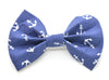 Blue Anchors Bow Tie